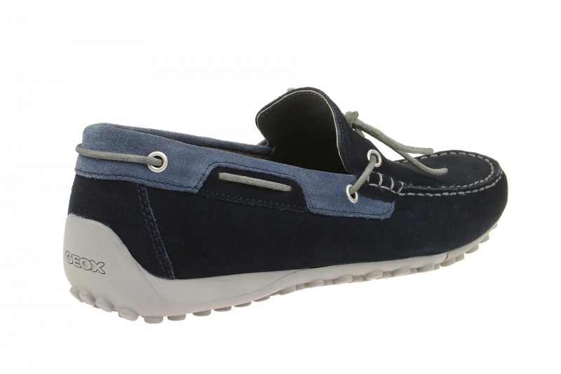 Geox Snake Mokassin Schuhe blau navy U4207I