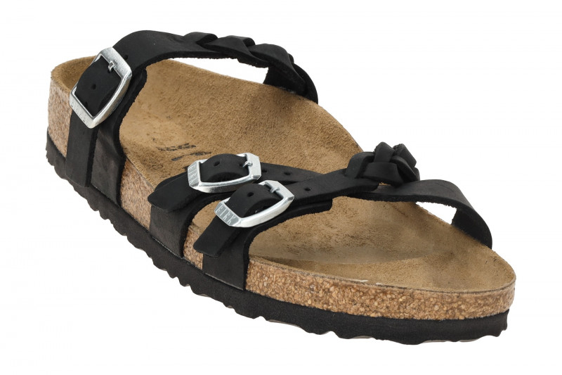 Birkenstock Franca Braided Pantolette schwarz SCHMAL WEITE 1026334