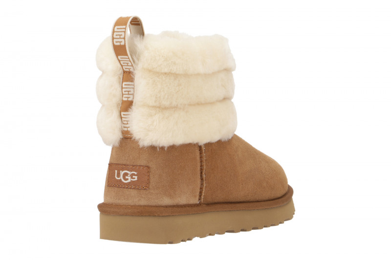 UGG Stiefel hellbraun beige Fluff Mini Quilted
