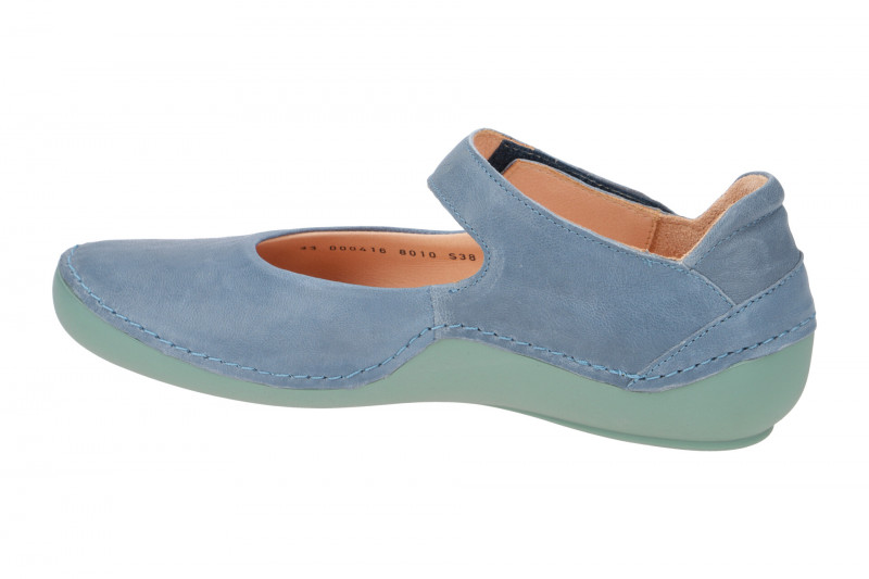 Think Kapsl Ballerina blau grün Mary-Jane 416