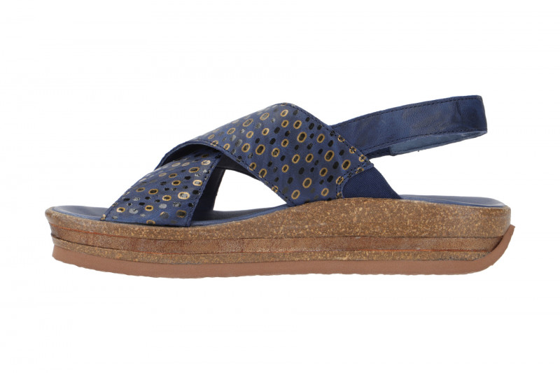 Think Zega Sandale blau gold kombi 206