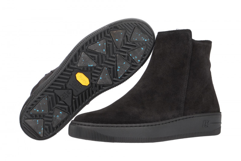 Paul Green Stiefel schwarz Lammfell 9442