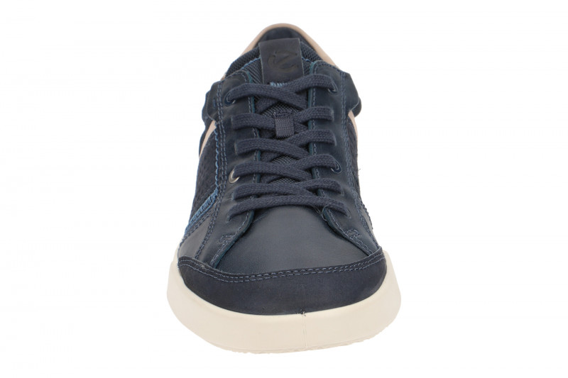 Ecco Collin Schnür Schuhe blau grau