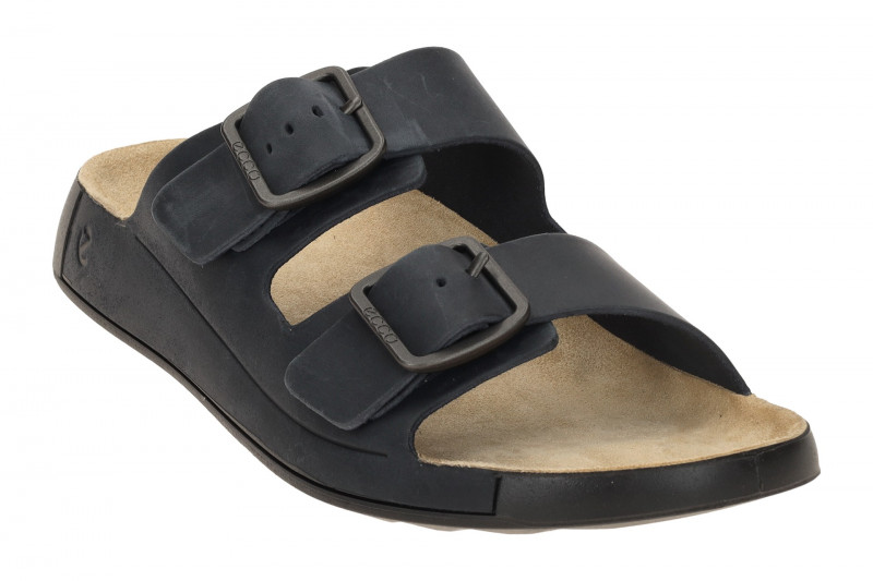 Ecco Cozmo Herren Pantolette dunkelblau ombre Schnalle 500984