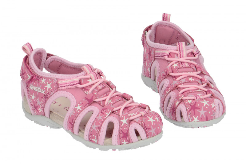 Geox Mädchen Klett Sandale pink rosa