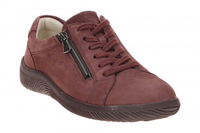 Waldläufer Roya Schuhe dunkelrot Nubuck K-Weite
