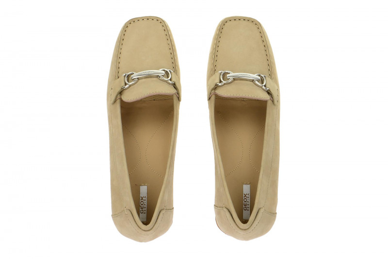 Geox Euro Slipper Mokassin beige D4245A