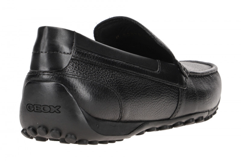 Geox Snake Mokassin Schuhe schwarz U0207B