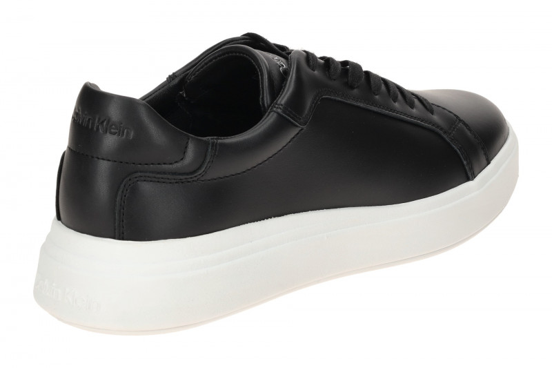 Calvin Klein Schuhe Low Top Lace Sneakers schwarz Glattleder