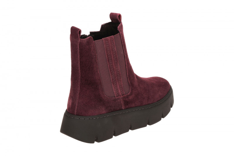 Gabor Stiefelette dunkelrot Velour Chunky Boots 73.743.15