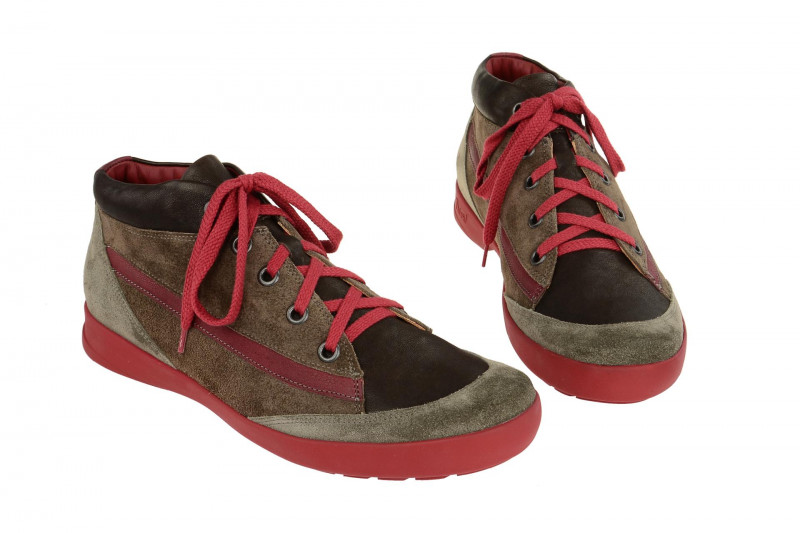 Think Zagg Schuhe braun grau rot