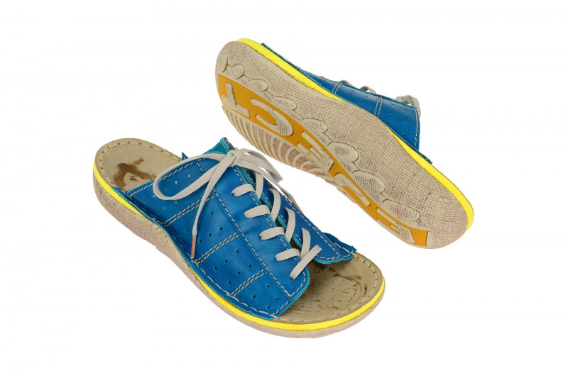 Eject Herren Pantoletten Fixe blau gelb