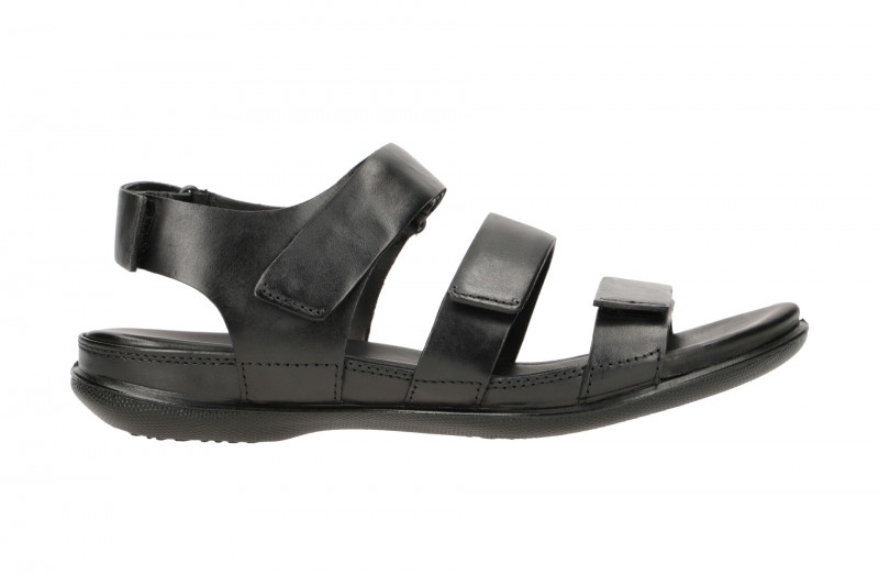ecco Flash Damen Klett Sandale schwarz