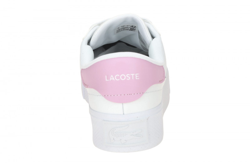 Lacoste Ziane Plateau Sneakers Schuhe weiß pink Damen 0021