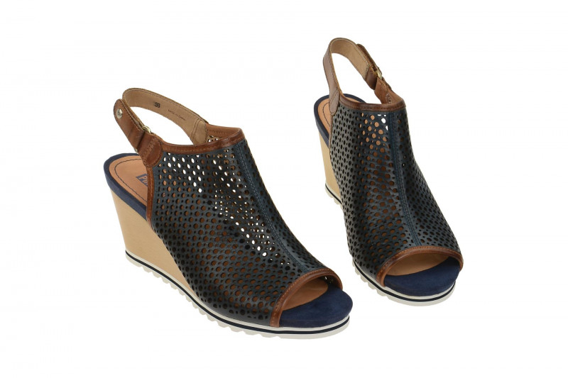 Pikolinos Bali Keil Sandale blau Gr 40