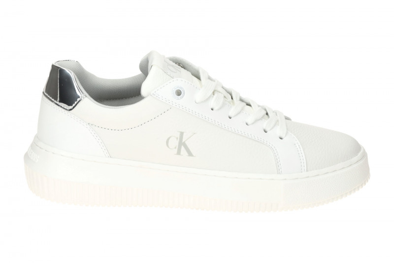 Calvin Klein Schuhe Chunky Cup Sneakers weiß silber Damen