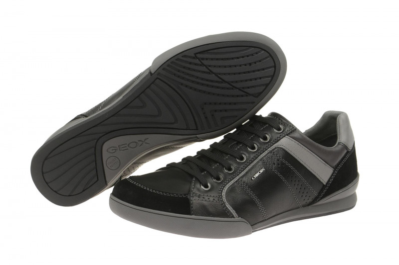 Geox Kristof Schuhe schwarz grau Gr 40