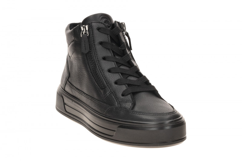 ARA Canberra Mid Sneaker Schuhe schwarz H-Weite Plateau 12-23008