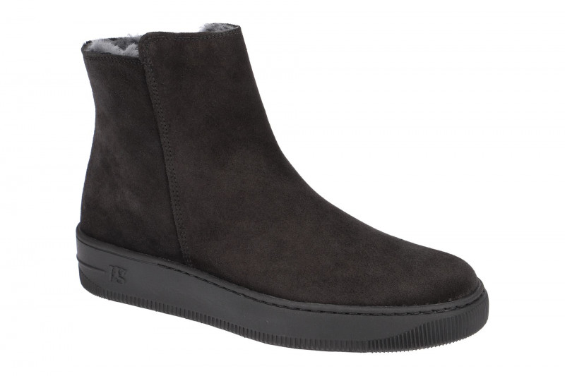 Paul Green Stiefel schwarz Lammfell 9442