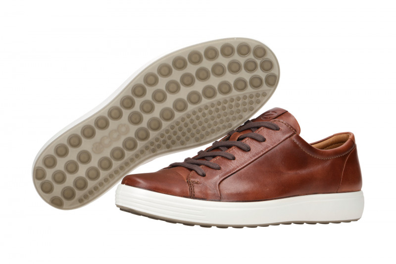 Ecco Soft 7 Schuhe braun cognac Sneaker 470364