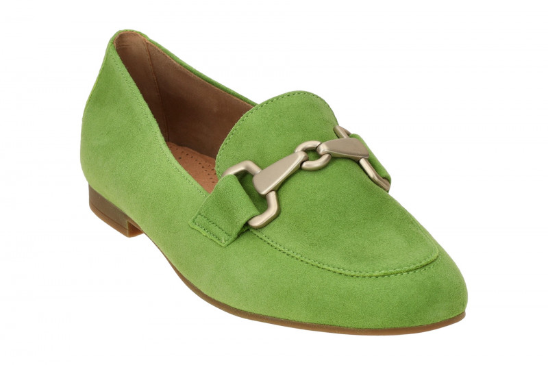 Gabor Schuhe Slipper hellgrün gold 65.211.11