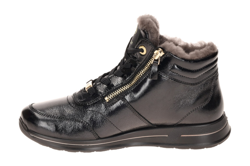 ARA Osaka Winter Schuhe Sneaker schwarz Lammfell 12-24808