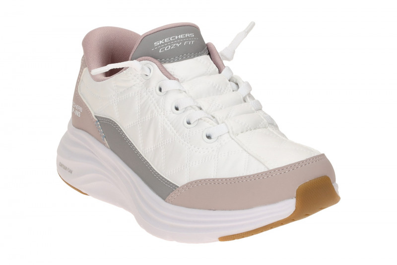 Skechers Contour Foam Schuhe weiß rosa Kinder Slip-Ins Sneaker
