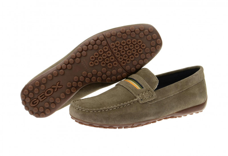 Geox Snake Mokassin Slipper grau - U5207A