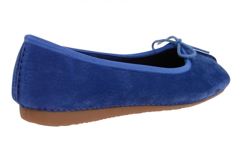 Clarks Freckle Ice Ballerina blau Nubuck