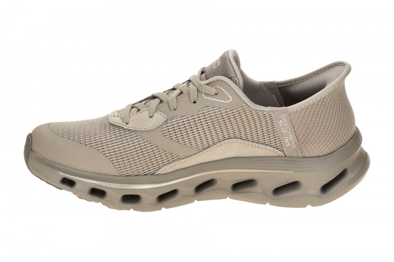 Skechers Go Walk Gliede Step Schuhe taupe braun SLIP-IN 125115