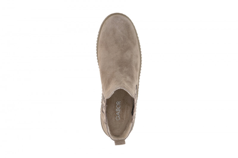 Gabor Stiefelette Chelsea-Boots beige Velour 8013.02.008