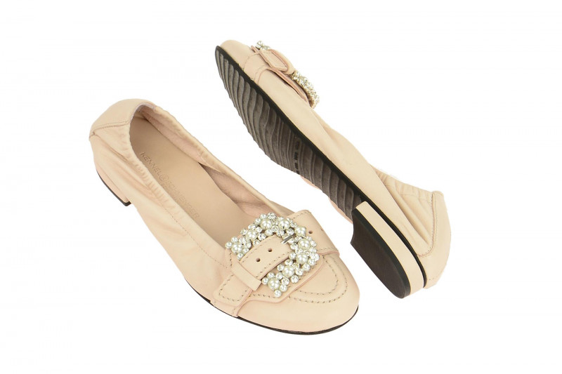 K&S Malu Ballerinas rosa crystal 10970