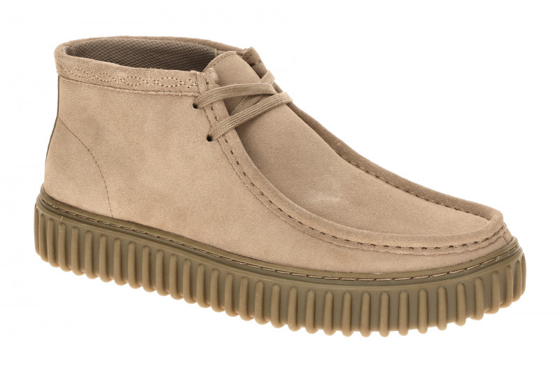 Clarks Torhill Hi Schuhe grau stone Velour 26327244