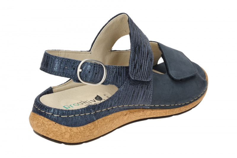 Waldläufer Heliett Sandale blau jeans K-Weite 681003