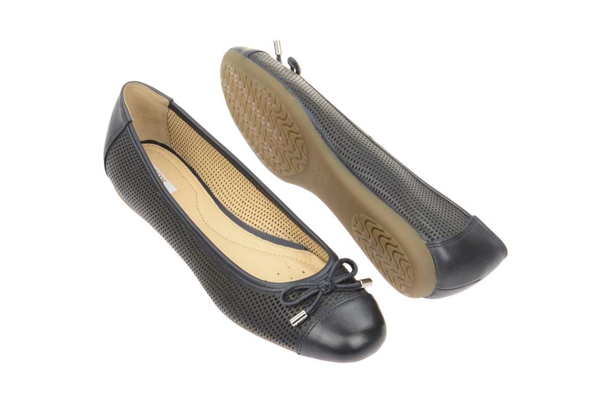 Geox Fille Lola 2fit C - Ballerines Respirantes, Semelle Amovible, Adaptées Aux Semelles Orthopédiques