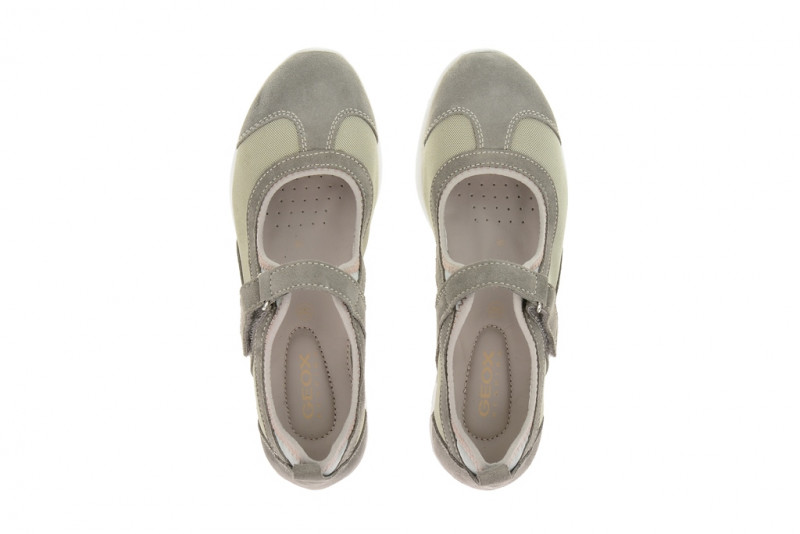 Geox Freccia B Slipper in grau Mary Jane D32C0K