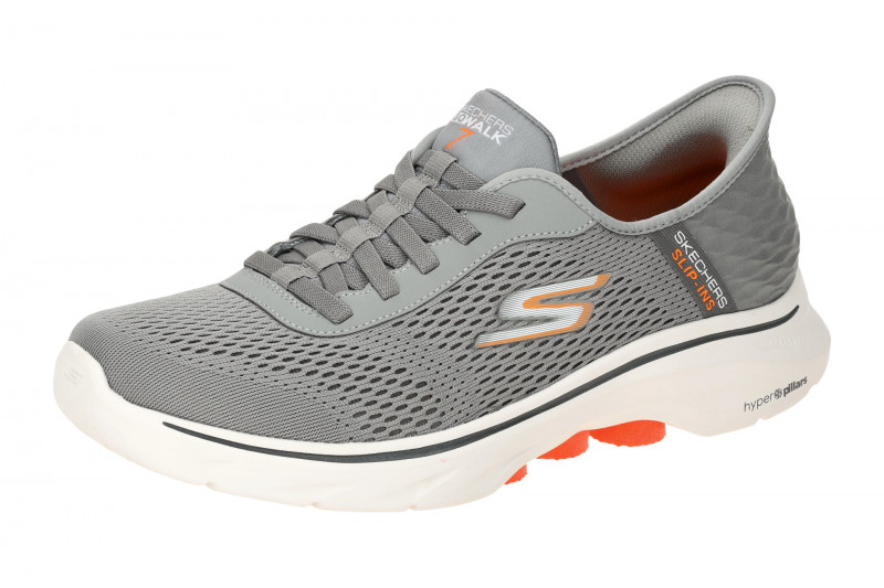 Skechers Go Walk 7 Schuhe Herren Sneakers grau Slip Ins 216648