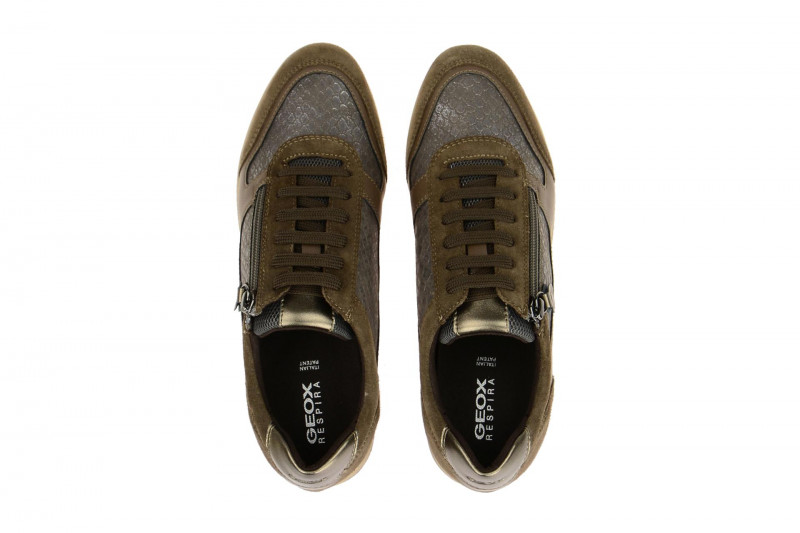 Geox Avery Schuhe braun grau metallic