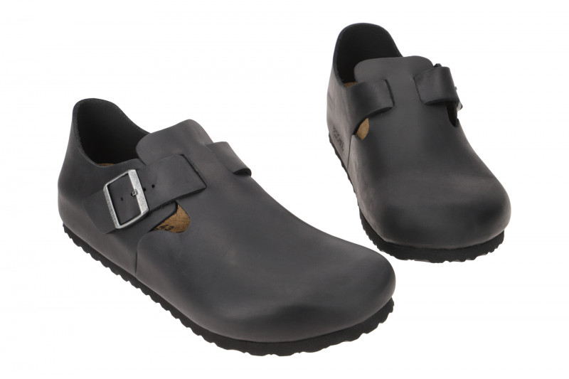 Birkenstock London BS Schuhe schwarz Schmal-Weit 166543