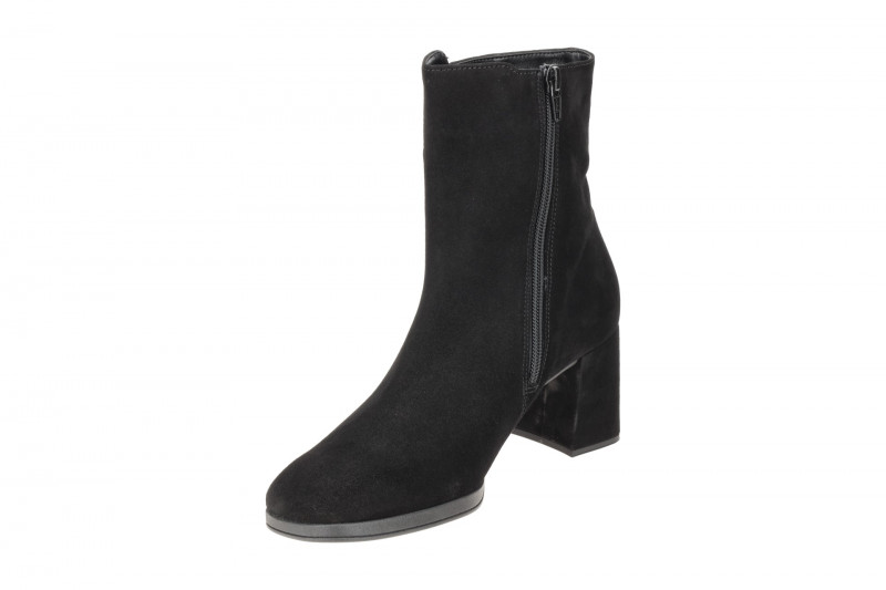 Gabor elegante Stiefelette schwarz Velour 35.692.17