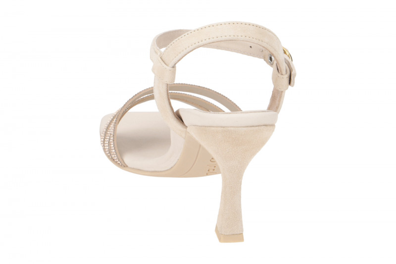 Paul Green Riemchen Sandalette beige Glitzer 6058