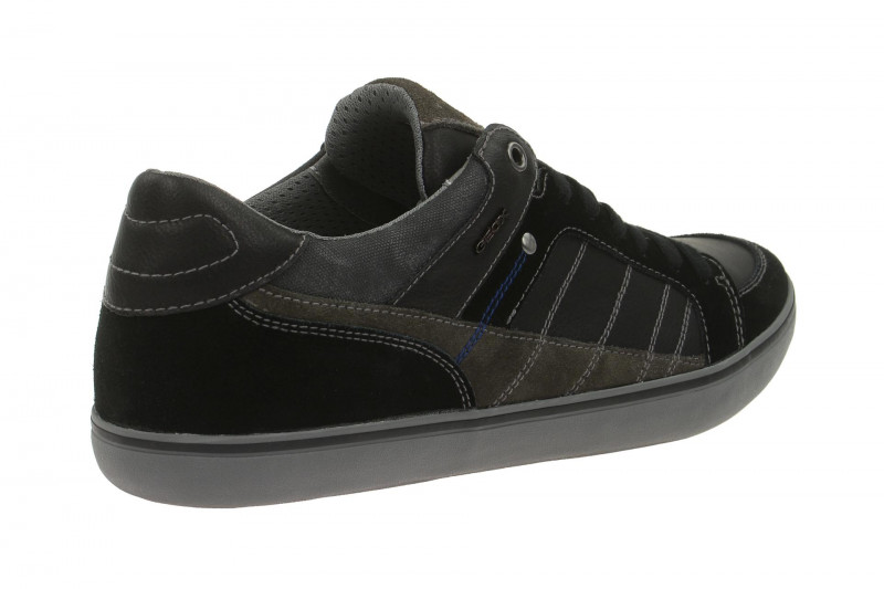 Geox Respira Box F Sneakers in schwarz grau Herrenschuhe