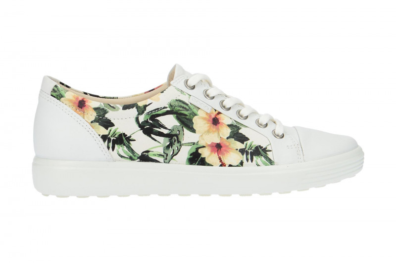 Ecco Schuhe Soft 7 weiß Blumen Print