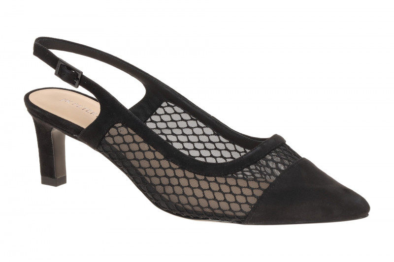 Peter Kaiser Sling Pumps schwarz Netz 79607