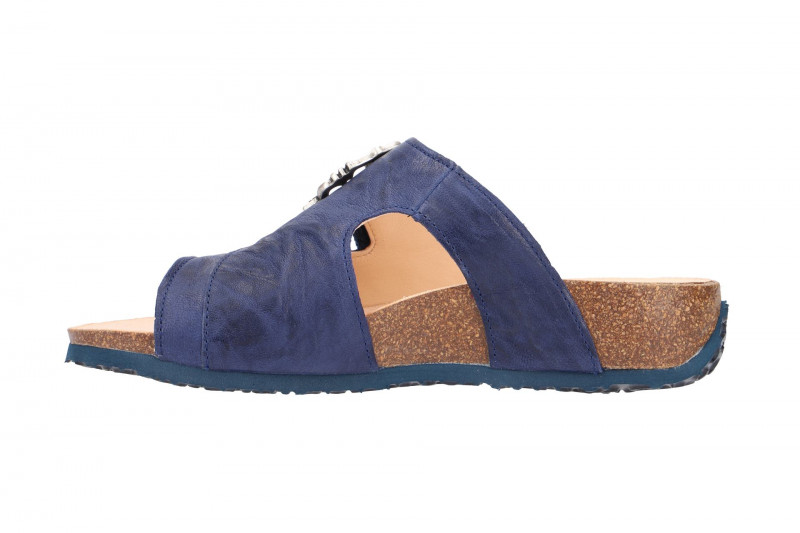 Think Mizzi Pantolette indigo blau Klett