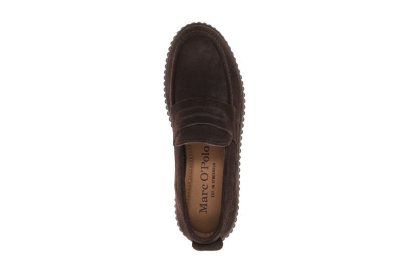 Marc O´Polo Bianca Schuhe Slipper braun Plateau Loafer 15271