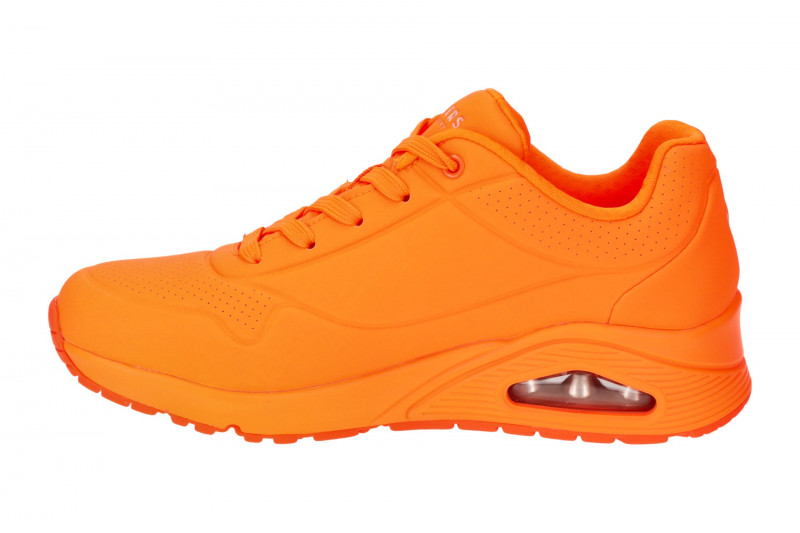 Skechers Uno Schuhe neon orange Damen Sneakers 73667