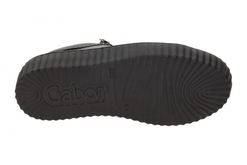 Gabor Schuhe grau Plateau Sneakers seidenmatt 53.200.69