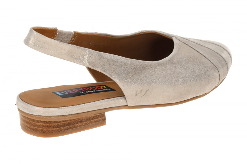 Everybody Brunilde Sling Pumps grau silber Glitzer