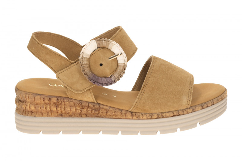 Gabor Keil Sandale hellbraun Velour 82.706.35